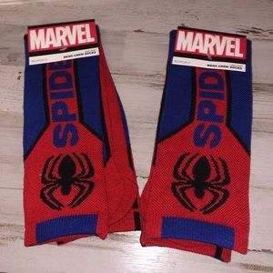 Bioworld Men’s Marvel Spider-Man Crew Socks